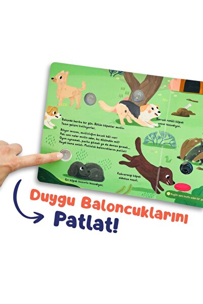Sincap Kitap Tik Tak Duygu Baloncuklarını Patlat Etkileşimli Duygu Kitabı İnce Motor Gelişimi 6 Ay-4 Yaş