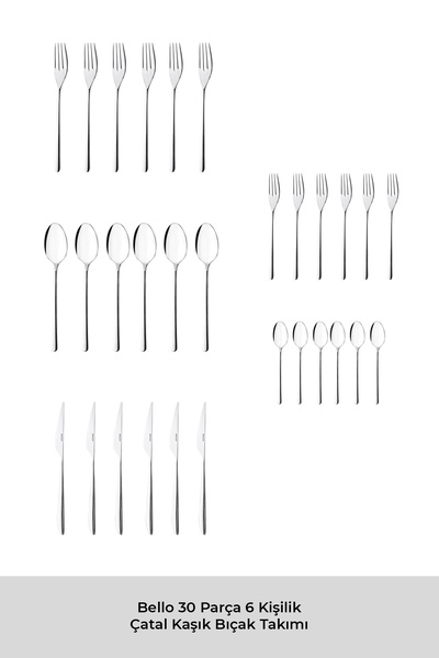 Emsan Набір ножів Bello 30 предметів 6 Personality Catal Kasikk