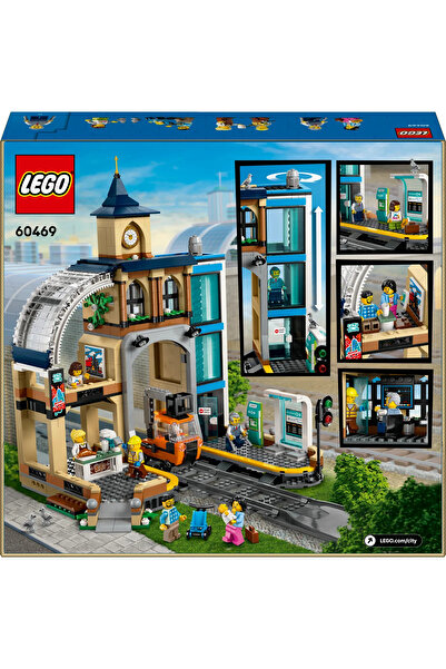 LEGO ® City Center Train Station 60469 - Creative Toy Building Set for Kids Ages 7+ (752P)