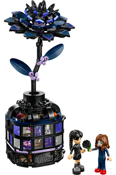 LEGO ®   Wednesday Black Star Flower 76784 - Flower Model Building Kit for Children 9+ (358P)