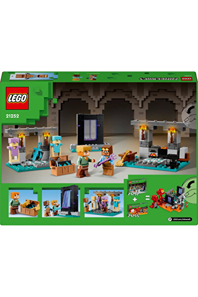 LEGO ® Minecraft® Cephanelik 21252 - 7+ Figür İçeren Yaratıcı Oyuncak Yapım Seti (203Parça)