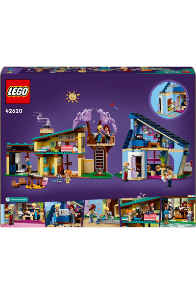 LEGO ® Friends Olly a Paisley's Family Houses 42620 - Stavebnice pro děti od 7 let (1126 kusů)