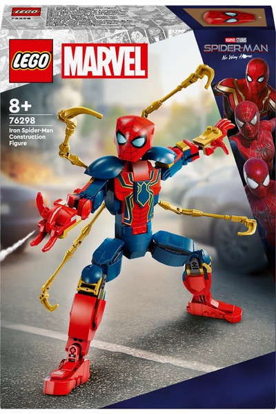 LEGO ® Marvel Iron Örümcek Adam Yapım Figürü 76298 - 8+ Çocuklar için Yaratıcı Oyuncak Yapım Seti (303P)
