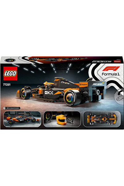 LEGO ® Speed Champions McLaren F1® Team MCL38 Yarış Arabası 77251 - 10+ Oyuncak Yapım Seti (269P)