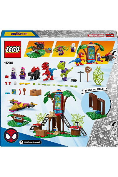 LEGO ® Marvel Spidey Ağaç Ev'de Spidey ve Gabby'nin Raptor Savaşı 11200 - 4+ Yaş Oyuncak Seti (143P)
