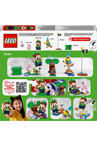 LEGO ® Super Mario™ İnteraktif ® Luigi™ ile Maceralar 71440- 6+ Koleksiyonluk Oyuncak Seti (210P)