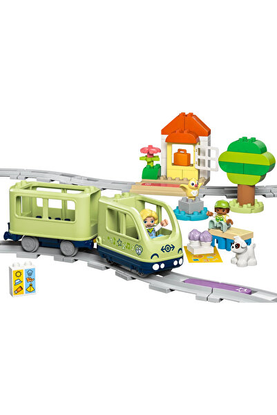 LEGO ® DUPLO® Kasabası İnteraktif Macera Treni 10427 - 2+ Çocuklar için Eğitici Oyuncak Yapım Seti (57P)