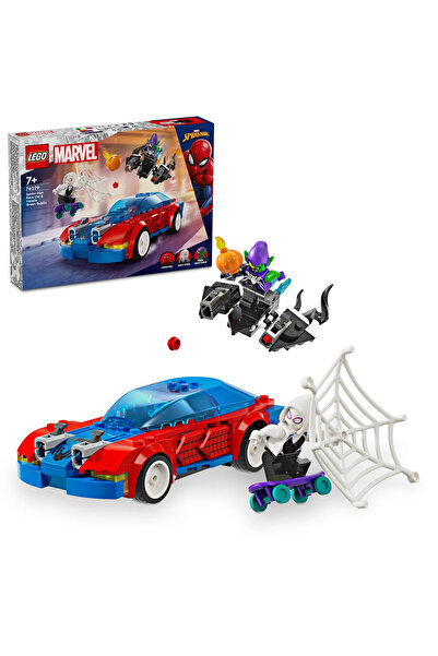 LEGO ® ǀ Marvel Örümcek Adam Yarış Arabası ve Venom Green Goblin 76279 – 7+ Oyuncak Yapım Seti (227P)