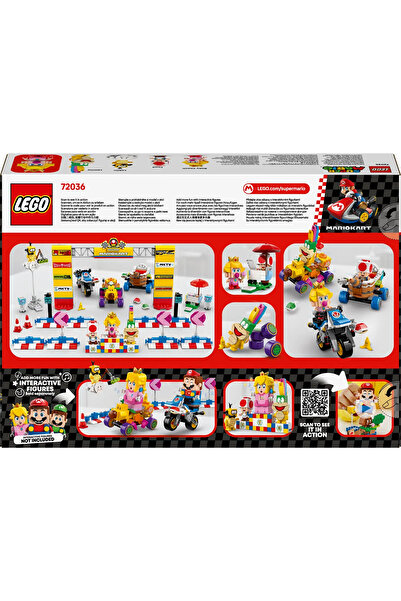 LEGO ® Super Mario™: Mario Kart™ – BabyPeach ve GrandPrix Seti 72036 - 8+ Oyuncak Yapım Seti (823P)