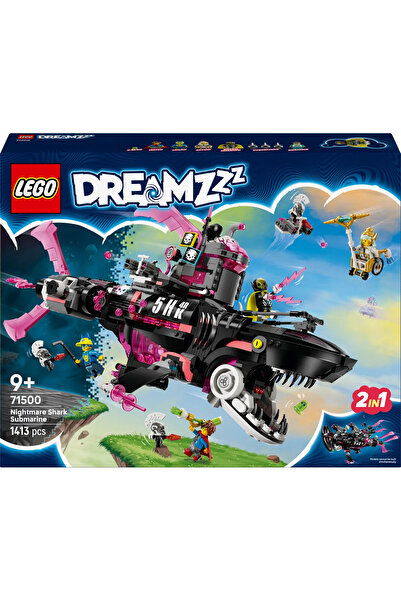 LEGO ® DREAMZzz™ Kabus Köpek Balığı Denizaltısı 71500 - 9+ Yaratıcı Oyuncak Yapım Seti (1413P)