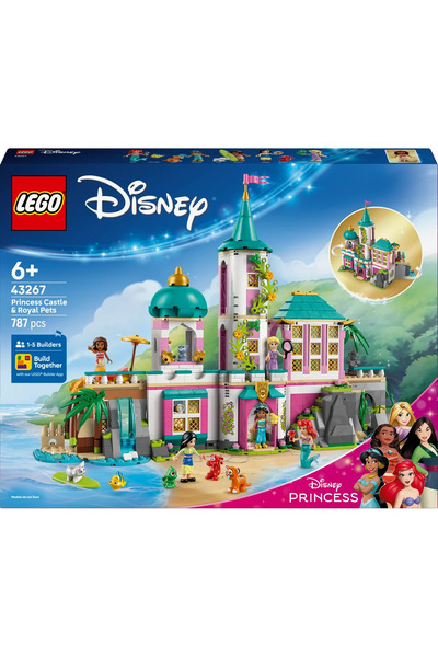 LEGO ® ǀ  Disney Princess Şatosu ve Kraliyet Hayvanları 43267 - 6+ Yaratıcı Oyuncak Yapım Seti (787P)