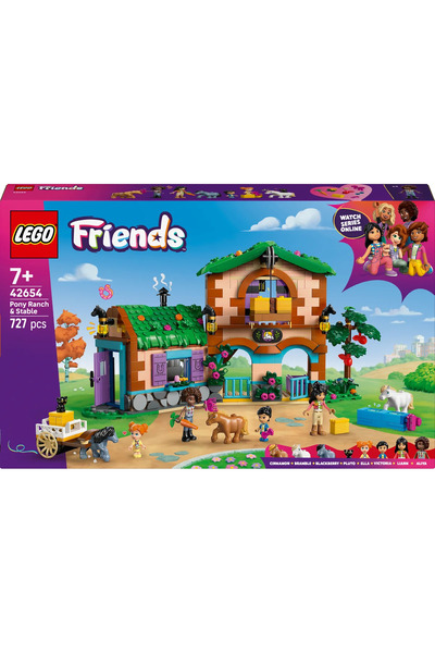 LEGO ® Friends Midilli Çiftliği ve Ahır 42654 - 7+ Çocuklar için Yaratıcı Oyuncak Yapım Seti (727P)