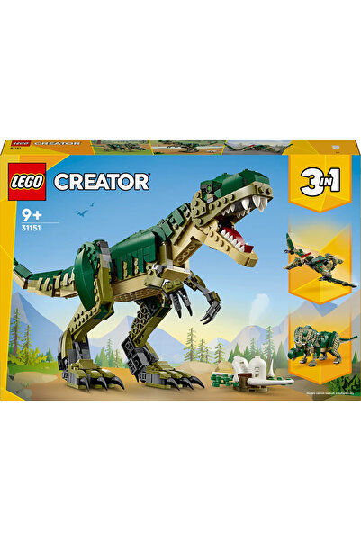 LEGO ® Creator 3’ü 1 Arada T. rex 31151 – 9+ için Yaratıcı Dinozor Modeli Yapım Seti (626P)