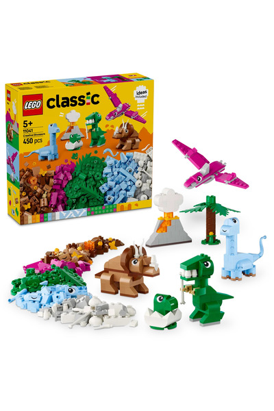LEGO ® Classic Creative Dinosaurs 11041 Building Set for 5+ Year Old Kids (450 Pieces)