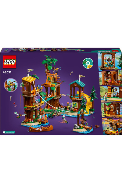LEGO ® Friends Macera Kampı Ağaç Ev 42631 - 8+ Yaratıcı Oyuncak Yapım Seti (1128Parça)