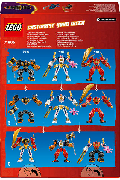 LEGO ® NINJAGO® Cole's Earth Element Robot 71806 – 7 let starý a starší stavební set (235 kusů)