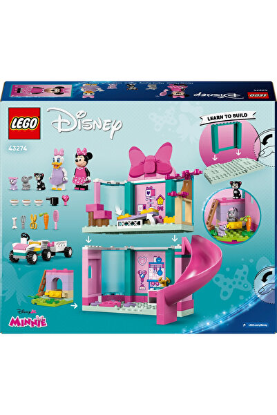 LEGO ® ǀ Disney Minnie’nin Evcil Hayvan Oteli Mickey’nin Kulüp Evi 43274 - 4+ Oyuncak Yapım Seti (161P)