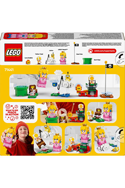 LEGO ® Super Mario™ İnteraktif LEGO Peach ile Maceralar 71441 - 6+ Yaratıcı Oyuncak Yapım Seti (208P)