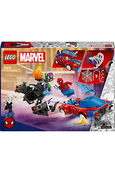 LEGO ® ǀ Marvel Örümcek Adam Yarış Arabası ve Venom Green Goblin 76279 – 7+ Oyuncak Yapım Seti (227P)