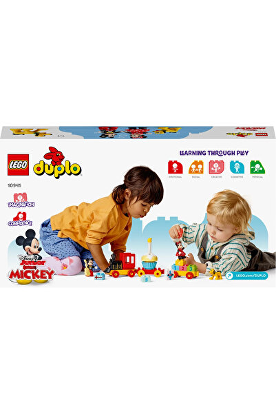 LEGO ® DUPLO® Disney Mickey ve Minnie Doğum Günü Treni 10941-1.5+ Çocuklar için Eğitici Yapım Seti (22P)