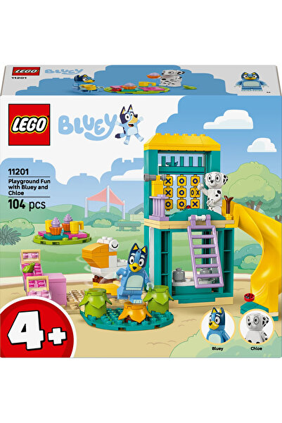LEGO ® Bluey: Bluey ve Chloe ile OyunParkı Eğlencesi 11201 - 4+ Çocuklar için Oyuncak Yapım Seti (104P)