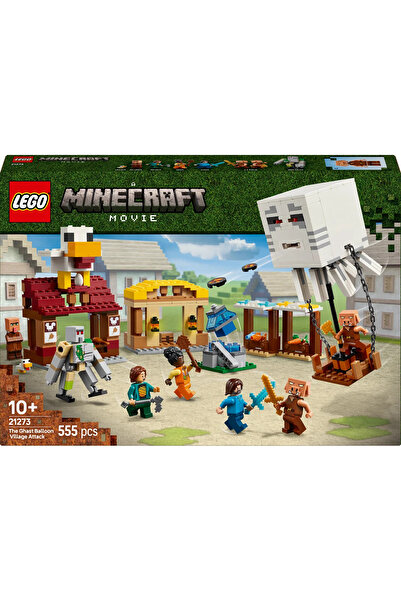 LEGO ® Minecraft® Hortlak Balon Köy Saldırısı 21273 - 10+ Yaratıcı Oyuncak Yapım Seti (555Parça)