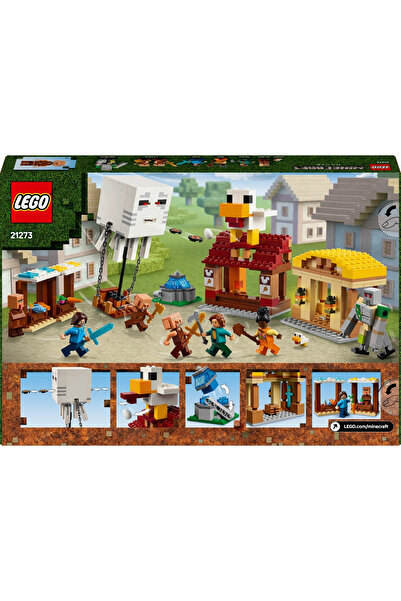 LEGO ® Minecraft® Hortlak Balon Köy Saldırısı 21273 - 10+ Yaratıcı Oyuncak Yapım Seti (555Parça)