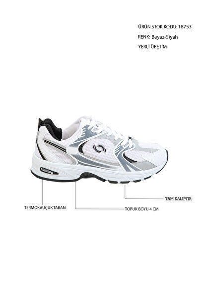 SOHO Beyaz-Siyah Kadın Sneaker 18753