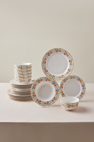 Karaca Forever Bone Viyan 24 Parça 6 Kişilik Porselen Yemek Takımı