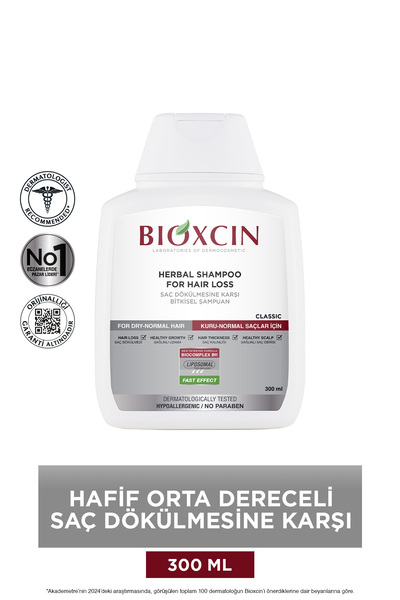 Bioxcin Klasik Kuru Ve Normal Saçlar Için Şampuan 3x300 Ml - Genesis Saç Dökülmesi Şampuanı Kuru ve Normal