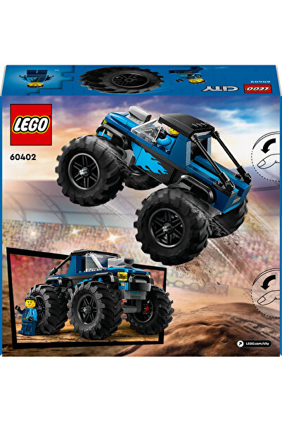 LEGO ® مجموعة بناء شاحنة City Blue Monster Truck 60402 - للأعمار من 5 سنوات فما فوق (148 قطعة)