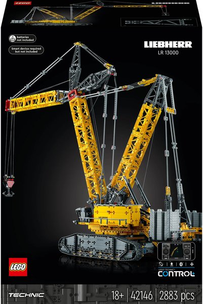 LEGO ® Technic LiebherrPaletli Vinç LR 13000 42146 - 18+ Oyuncak Model Yapım Seti (2883Parça)