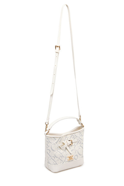 Pierre Cardin Monogram White Women's Cross Shoulder Bag 05Po25Y2513