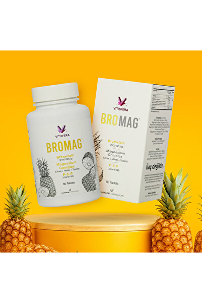 Vitisfera Bromag Bromelain-magnezyum Kompleks-vitamin B6 60 Tablet