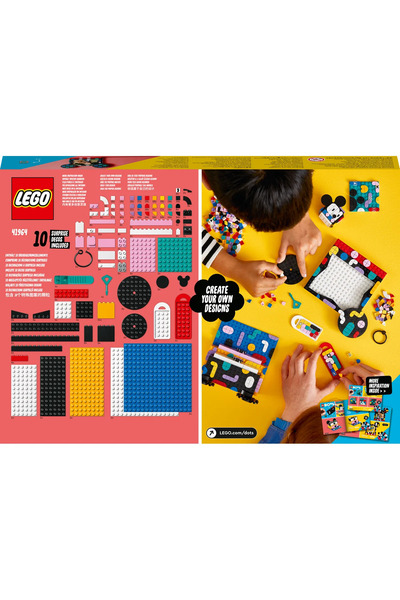 LEGO Dots 41964 Mickey Mouse and Minnie Mouse Back-to-School Project Box