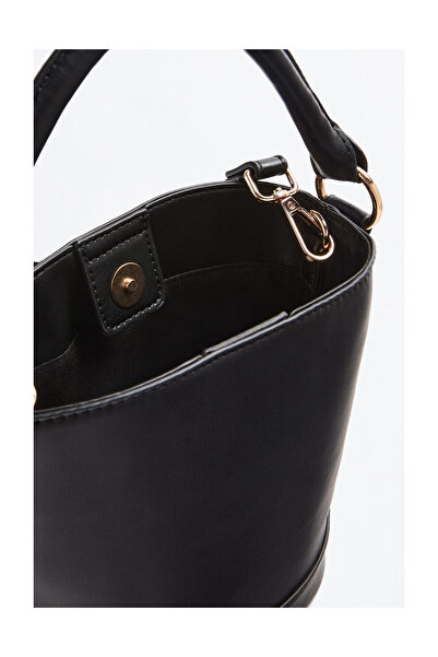 LEFTIES Damen Schlichte Doppelgriff-Bucket-Bag
