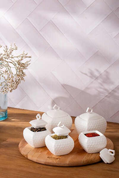 Emsan مجموعة توابل زهرة مكونة من 5 قطع