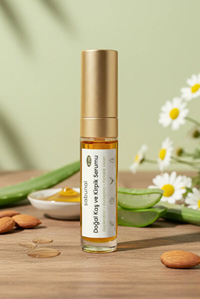 sabunal Natural Eyebrow and Eyelash Serum 5 ml - Enhancing, Strengthening, Brightening Care Oil.