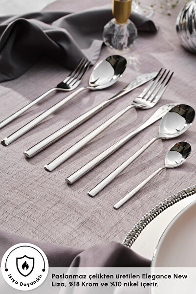 Karaca New Liza 84 Parça 12 Kişilik Çatal Kaşık Bıçak Takımı