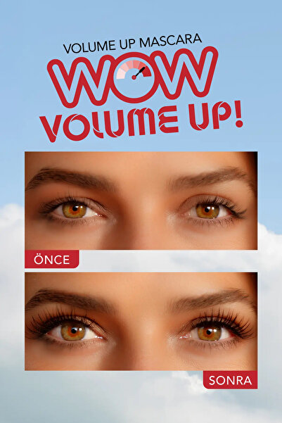 Flormar Volume Up Mascara Yoğun Hacim ve Lifting Etkili Kat Kat Uygulanabilir Maskara