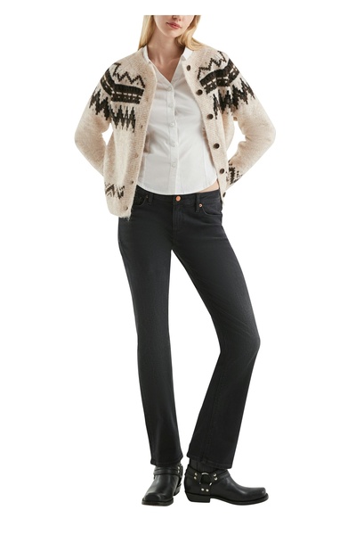 QS by s.Oliver καρδιγάνος χειμερινός με σχέδιο ζακάρ