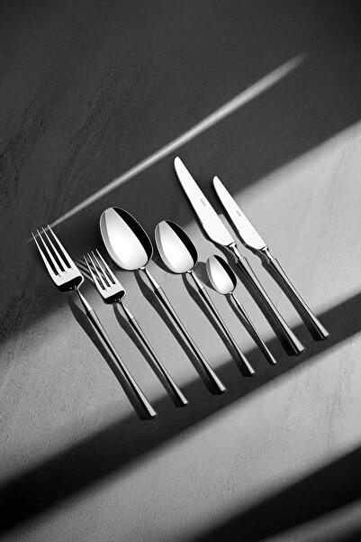 Nehir Marbella Satin 12-Person 84-Piece Boxed Cutlery Set