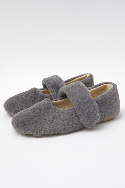 Beyond Women's Smoked Thick Strap Mary Jane Feather Casual Ballerinas Byndmj002