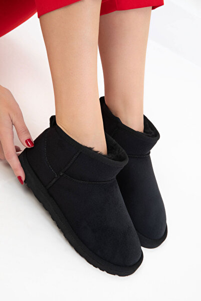 SOHO Siyah Süet Kadın Bot & Bootie 20024