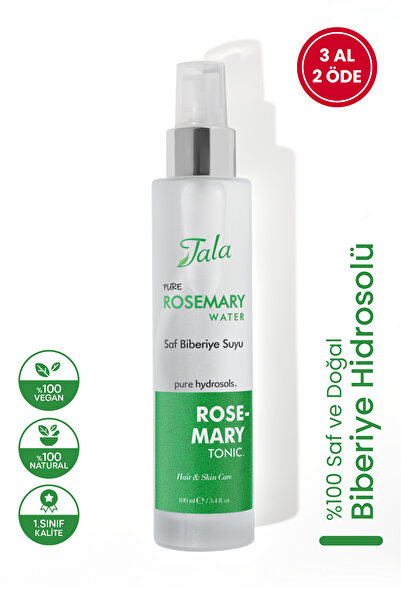 Tala Biberiye Suyu Dökülme Karşıtı ve Saç Uzamasını Destekleyici Saç Toniği %100 Saf ve Doğal 100 Ml