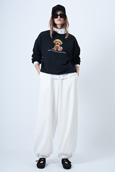 Trend Alaçatı Stili Women's White Double Pocket Stitching Detailed Jogger Pants Alc-X14655