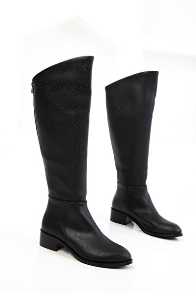 SOHO Fekete valódi bőr női csizma 20193