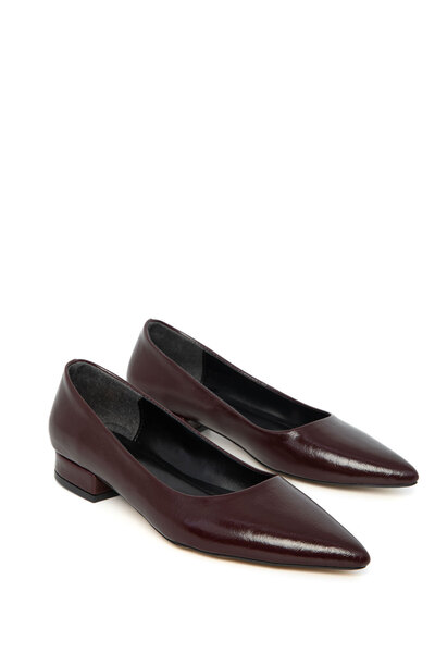 SOHO Burgundy Matte Women's Classic Heeled Shoes 21023