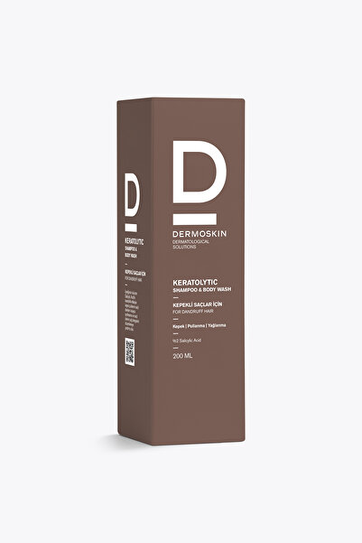 Dermoskin Keratolytic Shampoo Body Wash | Kepek Önleyici Şampuan | Saç ve Vücut Şampuanı | Saç Bakımı | 200 ml