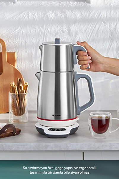 HOMEND Royaltea 1709h Konuşan Çay Makinesi (DOKUNMATİK BAZA)